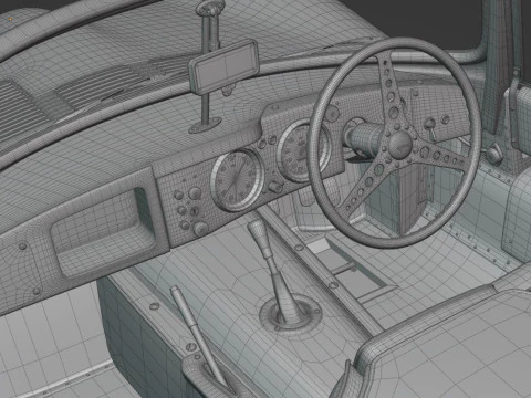 1957 Jaguar XKSS 3D Model
