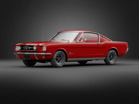 1965 Mustang Fastback 3D Model