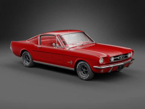 1965 Mustang Fastback 3D Model