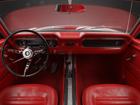1965 Mustang Fastback 3D Model