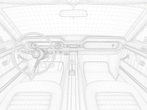 1965 Mustang Fastback 3D Model