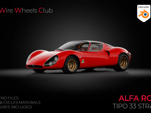 1967 Alfa Romeo 33 Stradale 3D Modell