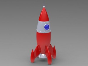 toy rocket 3Dモデル