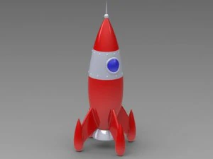 игрушечная ракета 3D Модель