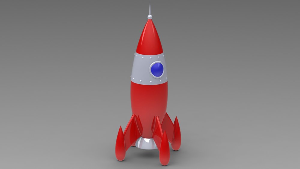 plastic rocket toy
