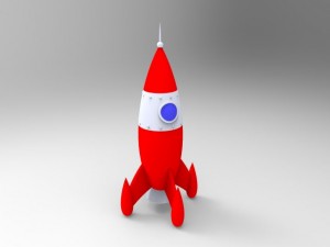 toy rocket 3Dモデル