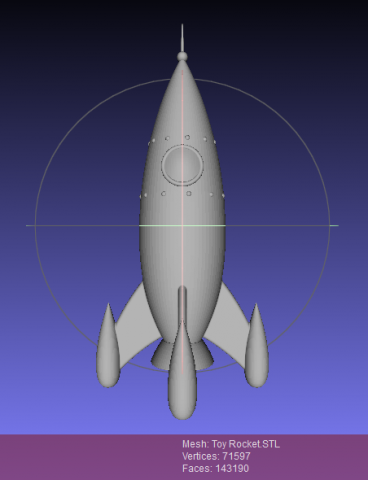 toy rocket 3D in 3DExport