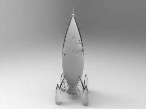 toy rocket 3Dモデル