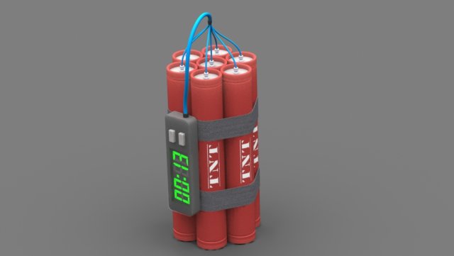 dynamite Modèle 3D .c4d .max .obj .3ds .fbx .stl .blend