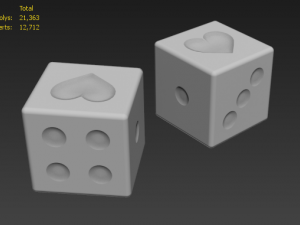 dice Modello 3D