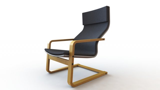 ikea chair Model 3D .c4d .max .obj .3ds .fbx .stl .blend 