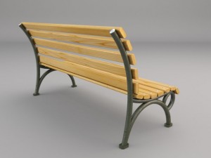 bench 3D-Modell