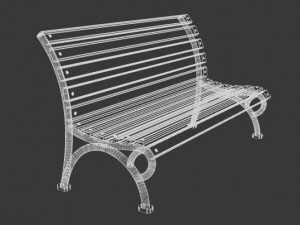 bench 3D-Modell