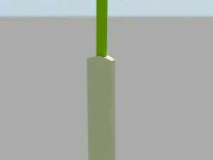 बल्ले और गेंद 3D मॉडल