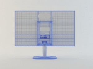 monitor screen lg 27mp35vqb 3D Model