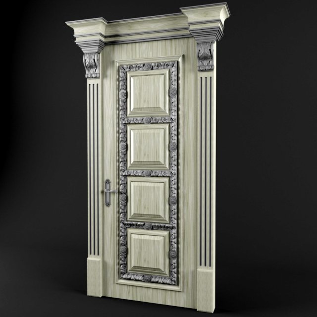 door Model 3D .c4d .max .obj .3ds .fbx .stl .blend 