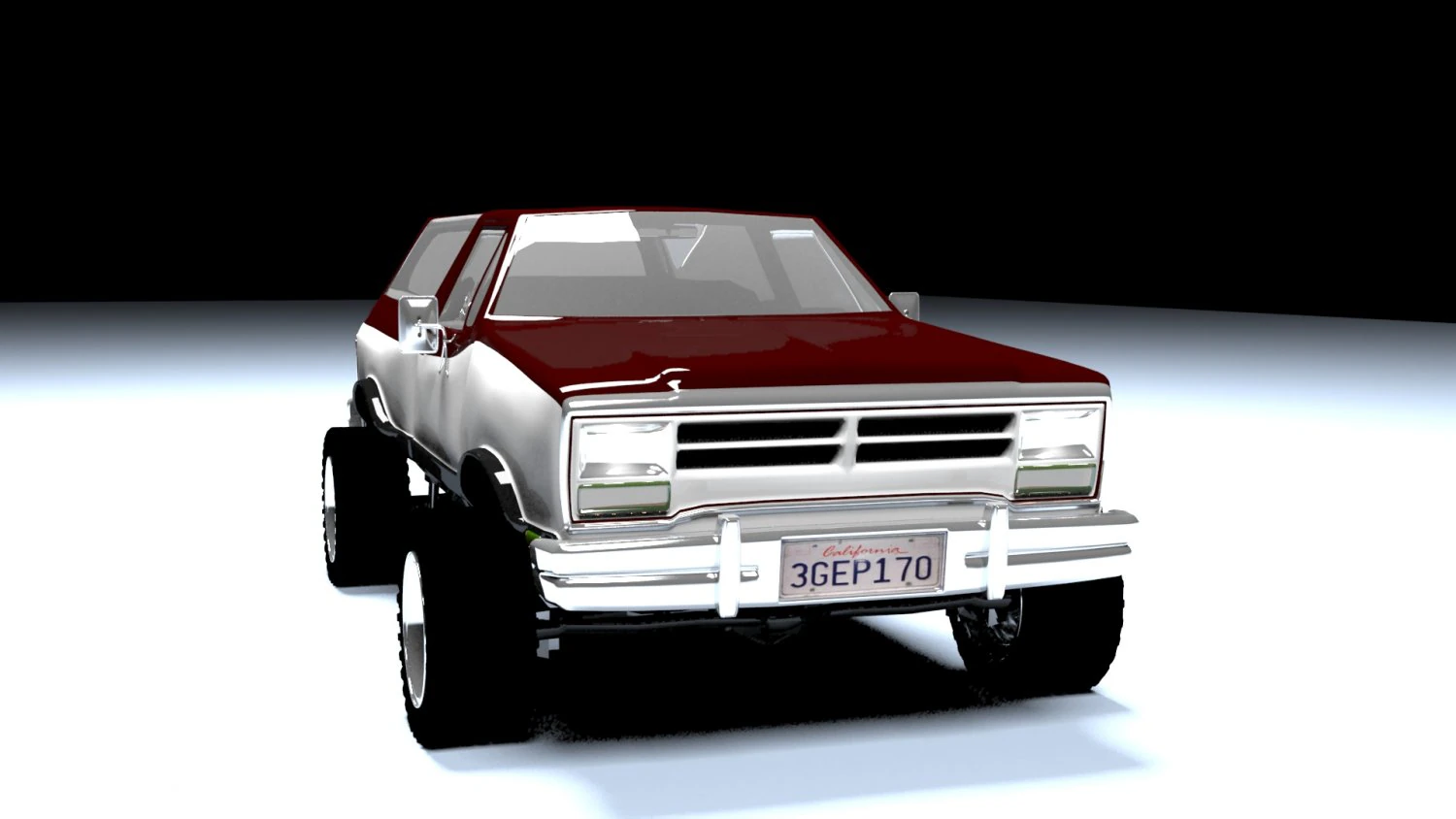 dodge ramcharger 1980 truck 3D Model .c4d .max .obj .3ds .fbx .stl .blend 