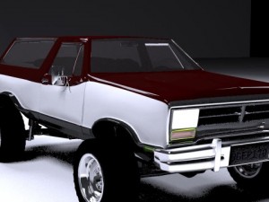 dodge ramcharger 1980 truck 3D-Modell