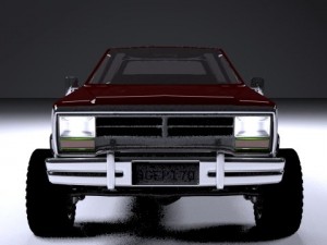 dodge ramcharger 1980 truck 3D-Modell