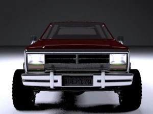 dodge ramcharger 1980 truck 3D Model
