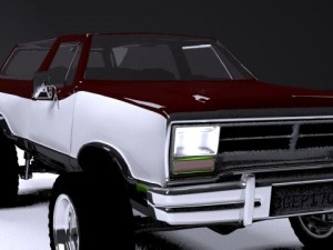 dodge ramcharger 1980 truck 3D-Modell