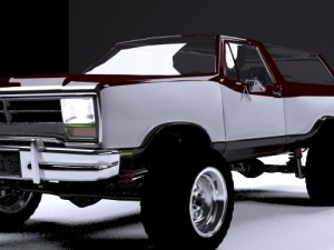 dodge ramcharger 1980 truck 3D-Modell