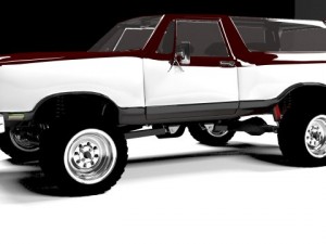 dodge ramcharger 1980 truck 3D-Modell