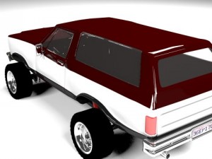 dodge ramcharger 1980 truck 3D-Modell