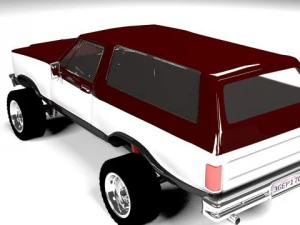 dodge ramcharger 1980 truck 3D Model