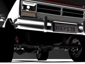 dodge ramcharger 1980 truck 3D Model