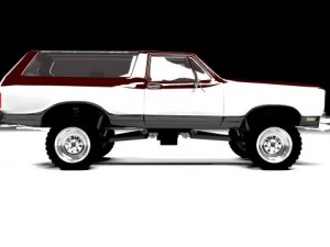 dodge ramcharger 1980 truck 3D-Modell