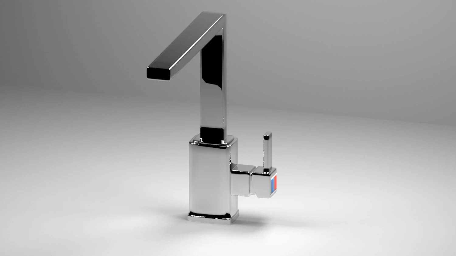 waterworks modern faucet 3D Model .c4d .max .obj .3ds .fbx .stl .blend 