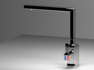 waterworks modern faucet Modèle 3D
