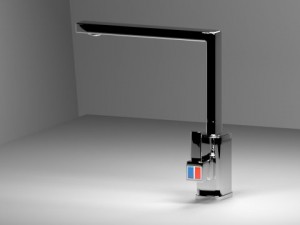 waterworks modern faucet Modèle 3D