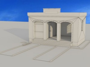 passenger pavilion 1 3D-Modell