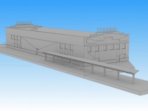 railway station glazov Modelo 3D