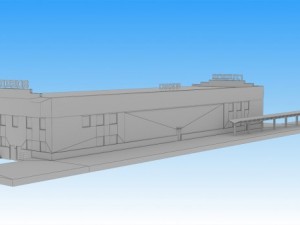 railway station glazov Modelo 3D