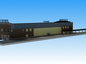 railway station glazov Modelo 3D