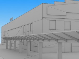 railway station glazov Modelo 3D