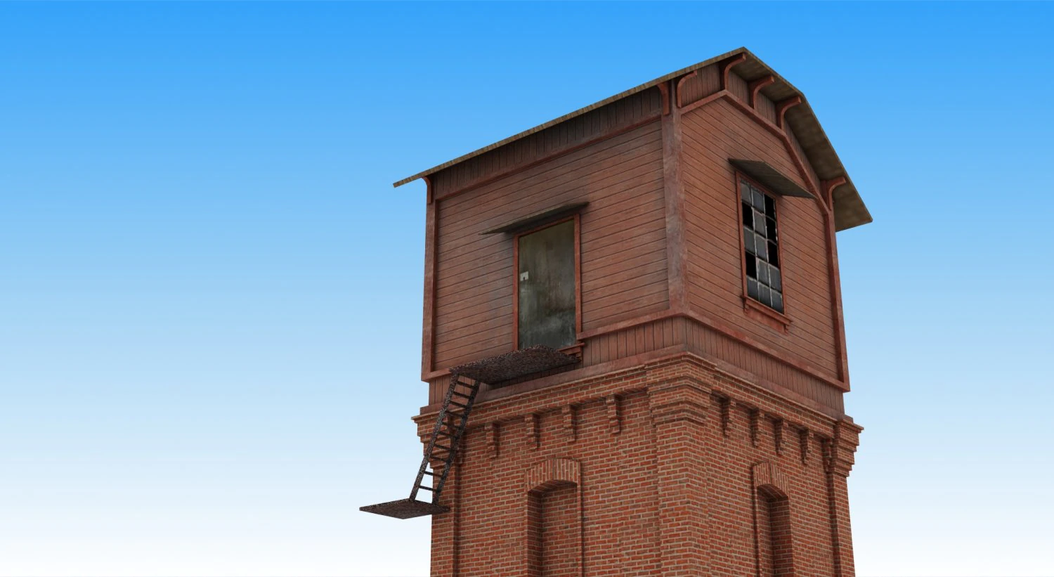 watertower 3D Model .c4d .max .obj .3ds .fbx .stl .blend