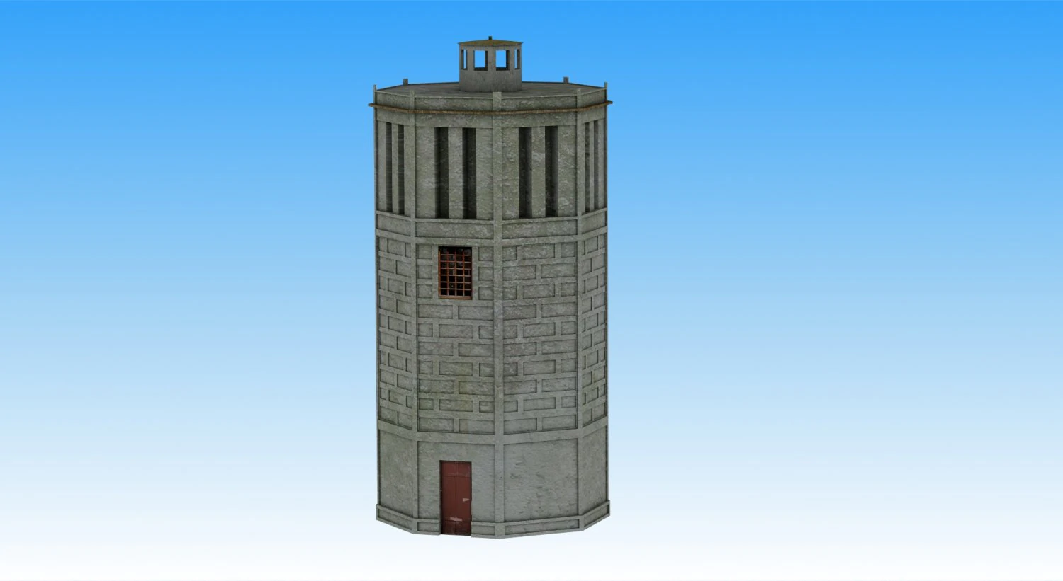 watertower 3D Model .c4d .max .obj .3ds .fbx .stl .blend