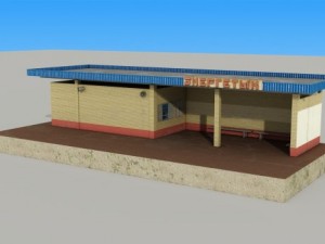 passenger pavilion 3 Modelo 3D