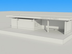 passenger pavilion 3 3D Model