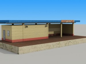 passenger pavilion 3 3D Model