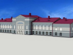 railway station angarsk Modelo 3D