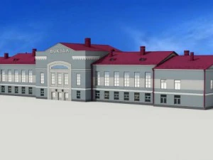 railway station angarsk 3D Model