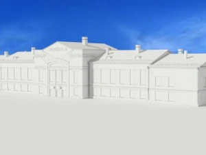 railway station angarsk 3D Model