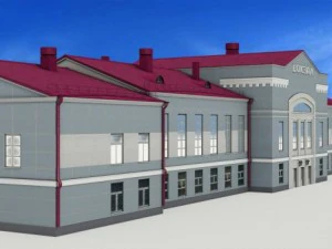 railway station angarsk 3D Model