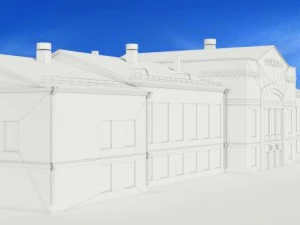 railway station angarsk 3D Model