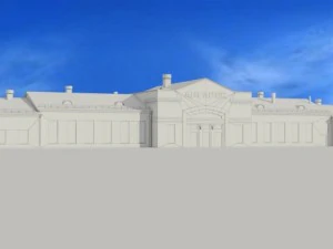 railway station angarsk 3D Model